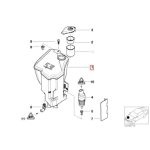 BMW E46 Tabung Tangki Air Wiper Fluid Washer Container 5L 61667007970 - Image 5