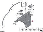 Original BMW F22 F30 F32 F33 F36 F87 M2 F80 M3 F82 F83 M4 Tabung Tangki Air Wiper Fluid Washer Container 61667241672 - Image 4