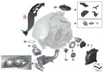 Original BMW Seri 5 F10 Cover Lis Karet Seal Lampu Depan KANAN - Gambar 5