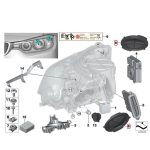 Original BMW F30 NON LCI Headlight Bulb Cover Lampu Depan - Gambar 5