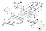 Ori BMW E46 Facelift Cover Lens Mika Kaca Lampu Depan KIRI 63126924043 - Image 3