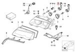 Original BMW E46 H7 High Beam Bulb Holder Rumah Bohlam Lampu Depan - Gambar 5