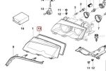 Original BMW E46 Headlights Seal Gasket Karet Sambungan Lampu Depan - Gambar 5