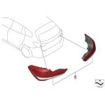 Original BMW F48 X1 LCI LED Lampu Facelift Taillights Rem Belakang - Image 4