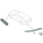 BMW F80 M3 F82 F83 M4 Rear Bumper Reflector Mata Kucing Belakang KIRI - Gambar 5