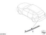 Original BMW U11 X1 ICE U11 iX1 BEV M Sport Rear Bumper Reflector Mata Kucing Belakang KIRI - Image 3