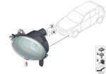Original BMW F30 F32 F36 F45 F46 Fog Light Lampu Kabut Bulat KANAN - Gambar 5