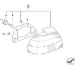 Original BMW E39 Facelift Lampu Belakang Stop Lamp Sen Putih SEPASANG - Gambar 4