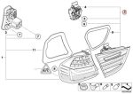 Original BMW E90 LCI Stop Lamp Lampu Mundur Bagasi Belakang KIRI - Image 5