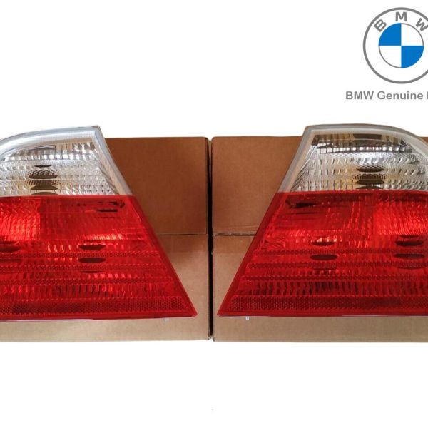 Original BMW E46 Pre-LCI Stop Lamp Lampu Belakang Sen Putih Bening Sisi Luar SET KIRI KANAN