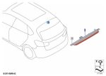 BMW F46 Stop Lamp Lampu Rem LED Tengah Atas Jendela 3rd Brake Light - Image 5