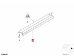 Original BMW E53 X5 Stop Lamp Lampu Rem LED Merah Tengah Atas Jendela 3rd Brake Light 63258362039 - Image 3