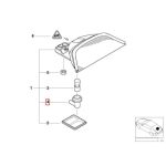 BMW E39 Socket Stop Lamp Lampu Rem Tengah 3rd Brake Light 63258375599 - Gambar 5