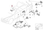 Original BMW E53 X5 E65 633169E66 Lampu Bohlam Entrance Light Belakang - Image 5