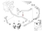 Original BMW 318i E46 Engine Inlet Water Hose Selang Heater N42 N46 - Gambar 6