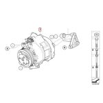 Original BMW E70 X5 N52 Compressor Kompressor AC 64529195972 - Image 3
