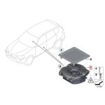 Original BMW F25 X3 F15 X5 F85 X5M F86 X6M Sub Woofer Bawah Jok Depan - Image 5