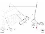 Original MINI R55 R56 Roof Antenna Base Dudukan Antenna 65203442105 - Image 5
