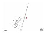 Original MINI E85 E86 Z4 E46 Cabriolet Aerial Short Rod Antenna 65206902689 - Image 7
