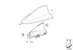 Original BMW E90 E92 Roof Antenna Modul Shark Fin 65209226895 - Image 5
