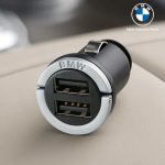 Original BMW In-car Dual USB Charger 2 Port Type A - Charger HP Mobil