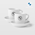 Original BMW Tonal Espresso Mug Cup 2x 80ml Cangkir Kopi Germany