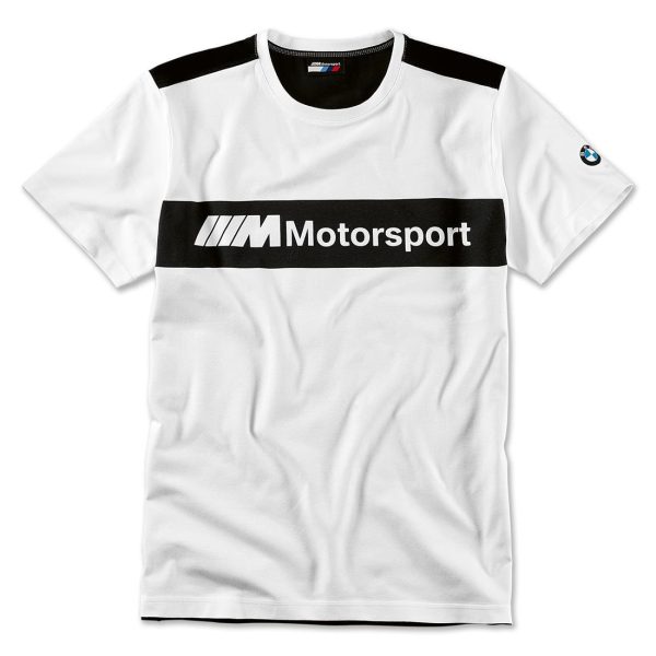 Original BMW M Motorsport Kaos T-Shirt Pria Putih Size M 2461102