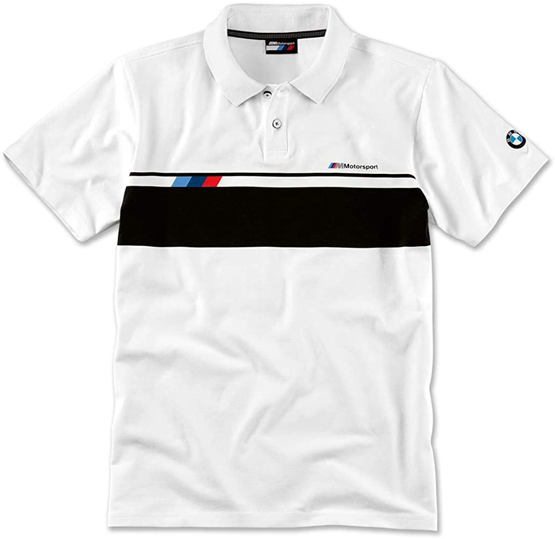 80142461106_A Original BMW M Motorsport Polo Shirt Kaos Polo Pria Size S 2461106 - Image 1
