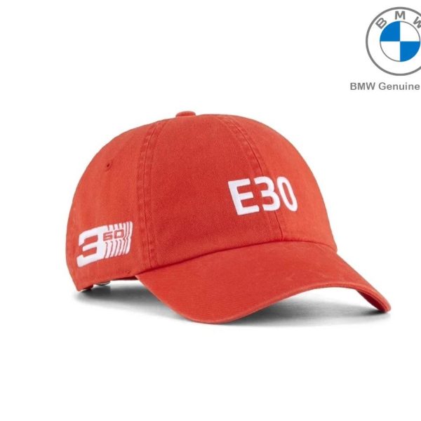 Original BMW E30 50 Years 3 Series Baseball Cap Topi Unisex Pop Red by Puma