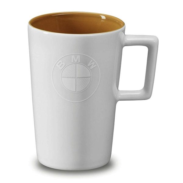 Original BMW Mug Cup Large 400ml - Gelas Porcelain White / Sand