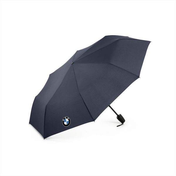 Original BMW Logo Pocket Umbrella Dark Blue - Payung Saku Lipat
