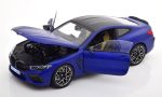 1:18 Minichamps BMW F92 M8 Coupe Frozen Marina Bay Blue - Gambar 5