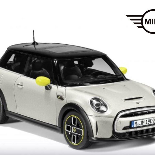 Original MINI F56 Cooper SE Electric EV Silver Miniatur Diecast 1:18