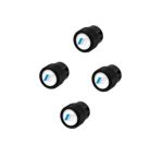 Original BMW i EV iX iX1 i3 i5 Valve Stem Cap Tutup Pentil Black 4pcs - Image 3