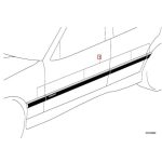 Original BMW E36 Coupe Convertible Compact M Tech Lis Pintu Door Trim Molding Kit 82119403140 - Image 3