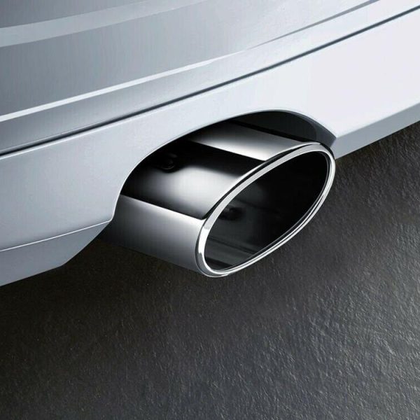 Original BMW E90 320i Chrome Exhaust Pipe Tip Finisher Cover Knalpot