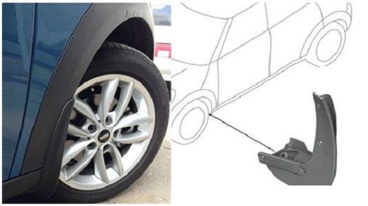 Original MINI Countryman R60 Mud Flaps / Pelindung Lumpur Depan