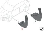 Original MINI Countryman R60 Mud Flaps / Pelindung Lumpur Depan - Image 5