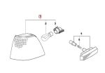Original BMW E34 Seri 5 Turn Signal Lampu Sein Sen Bening Depan KANAN - Gambar 4