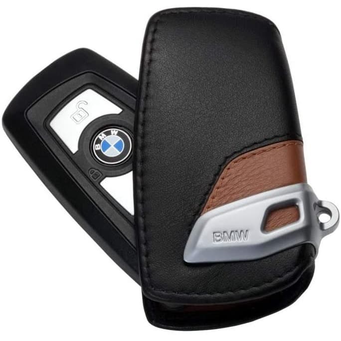 82292219917_A Original BMW F25 X3 F26 X4 Luxury Line Brown Key Case Sarung Kunci - Image 1