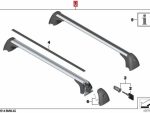 Original MINI Countryman U25 Roof Rail Rack System Base Carrier Cross Bar - Image 3