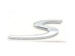 Original Porsche Macan S 95B.2 Emblem Huruf S Rear Badge Chrome Bagasi Belakang - Image 4