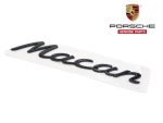 Original Porsche Macan 95B.2 Rear Badge Gloss Black Emblem Bagasi Belakang Hitam