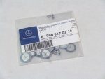 Original Mercedes R170 W170 SLK Sticker Logo Kunci Remote 0008170216 - Image 4