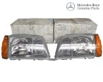 Original Mercedes W140 S Class Lampu Depan + Sen Orange Depan KIRI KANAN