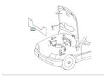 Original Mercedes Benz W202 C Class Sound Insulation Peredam Kap Mesin - Image 3