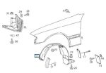 Mercedes W202 C Class Cover Segitiga Bawah Bemper Fender Depan KIRI - Image 5