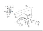 Mercedes W202 C Class Cover Segitiga Bawah Bemper Fender Depan KANAN - Image 5