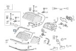 Original Mercedes W202 C Class Seal Karet Kap Mesin Lampu Depan KIRI - Image 3
