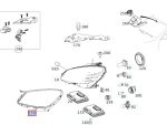 Original Mercedes W204 C Class Gasket Headlight Seal Karet Lampu Depan KIRI - Image 5
